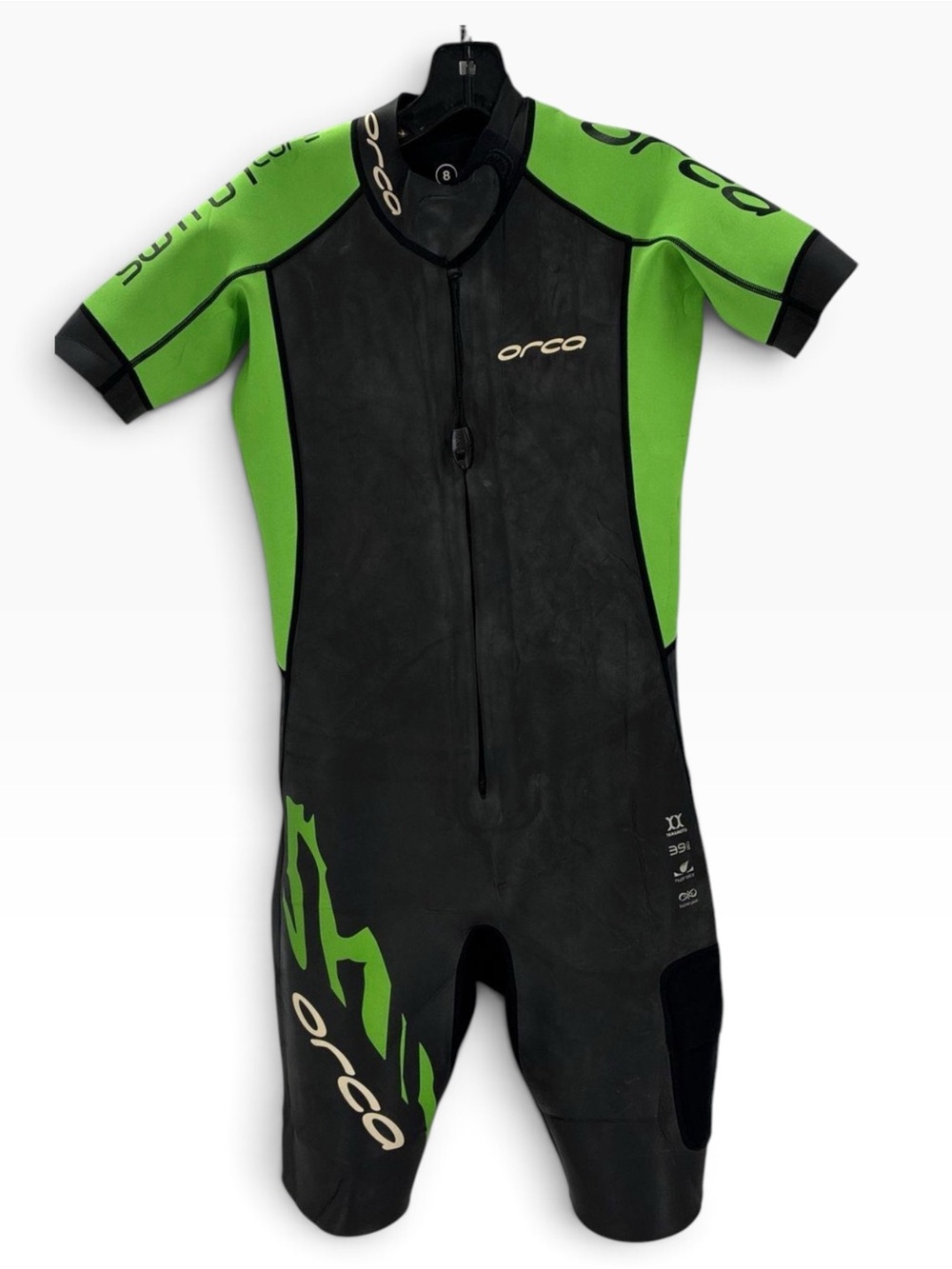 E1 Orca Men's Core Flex SwimRun Wetsuit Black Green